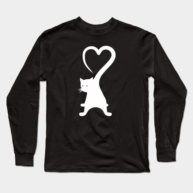 Cat expresses its love Long Sleeve T-Shirt by aceofspace